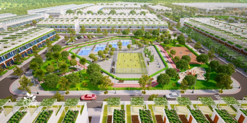 Đất nền Saigon Village Long Hậu 4 dat nen saigon village CV the thao 2 1