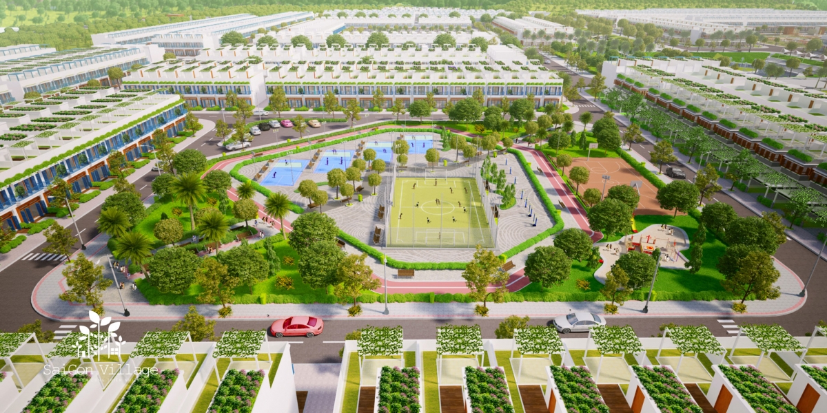 Đất nền Saigon Village Long Hậu 2 dat nen saigon village CV the thao 2