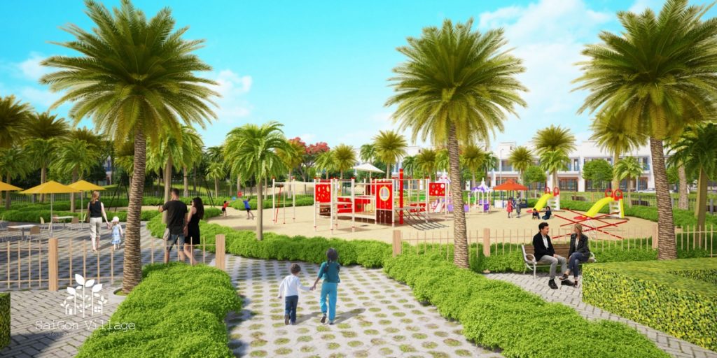 Đất nền Saigon Village Long Hậu 6 dat nen saigon village Cv tre em 2