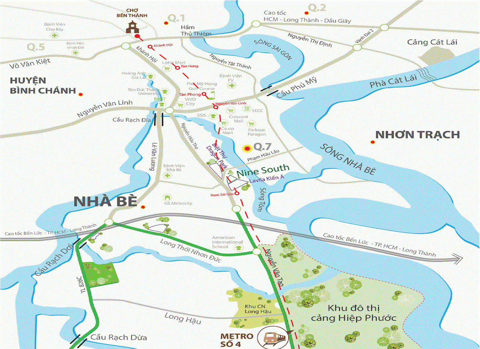 Đất nền Saigon Village Long Hậu 3 dat nen saigon village so do vi tri 1